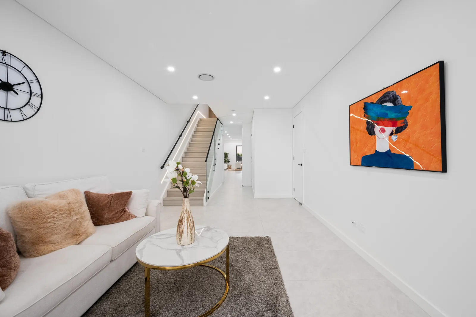 Linda Street — entry lounge and staircase