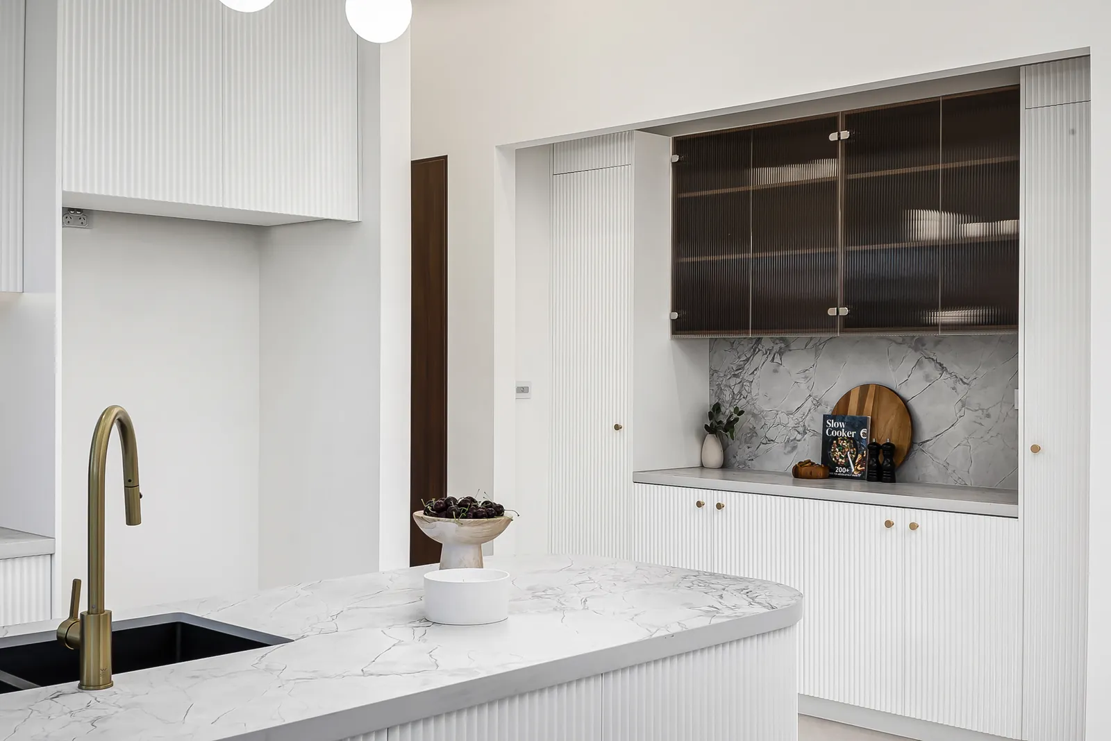 Smart Street — kitchen with fluted panels