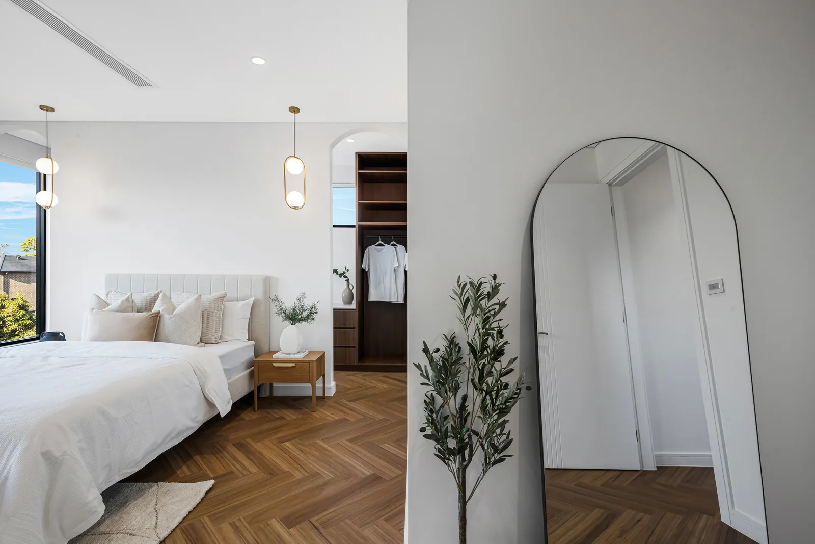 Smart Street — living room with chandelier